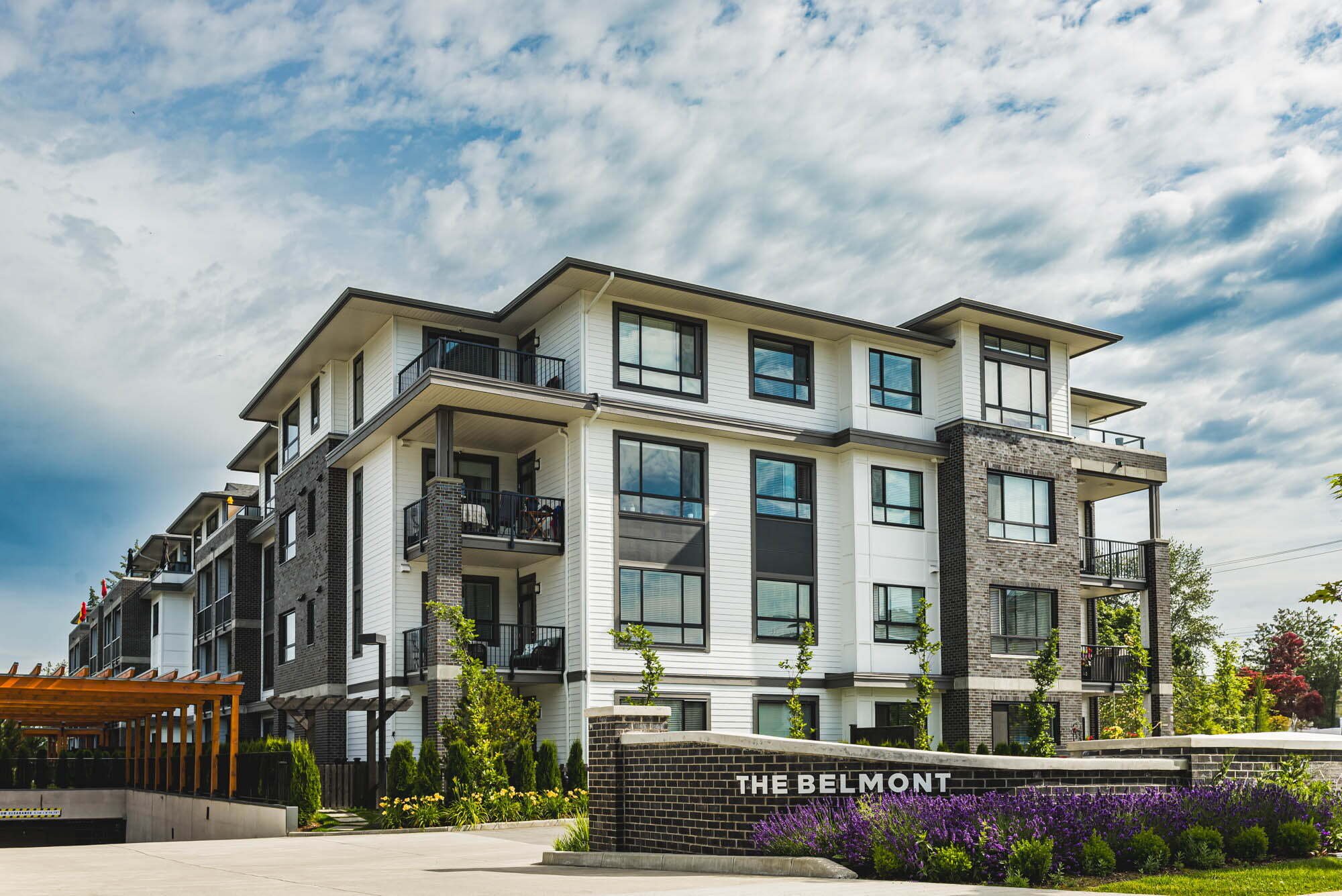 Teh Belmont Modern apartment building named The Belmont.
