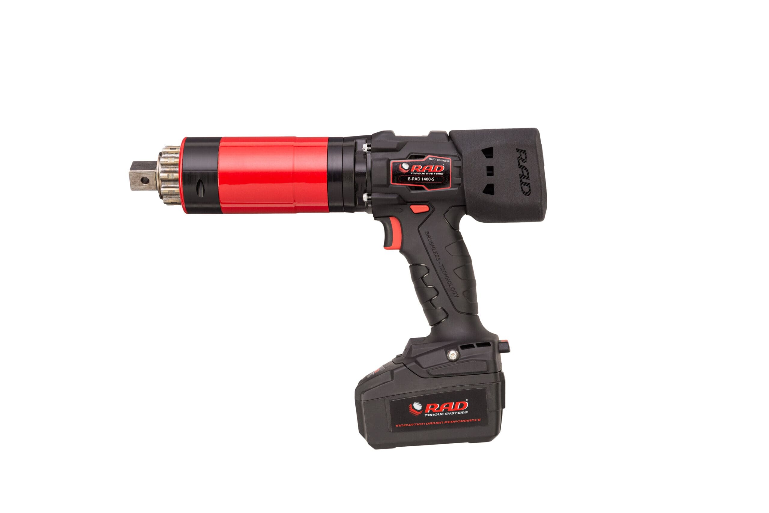 Red and black RAD electric power tool