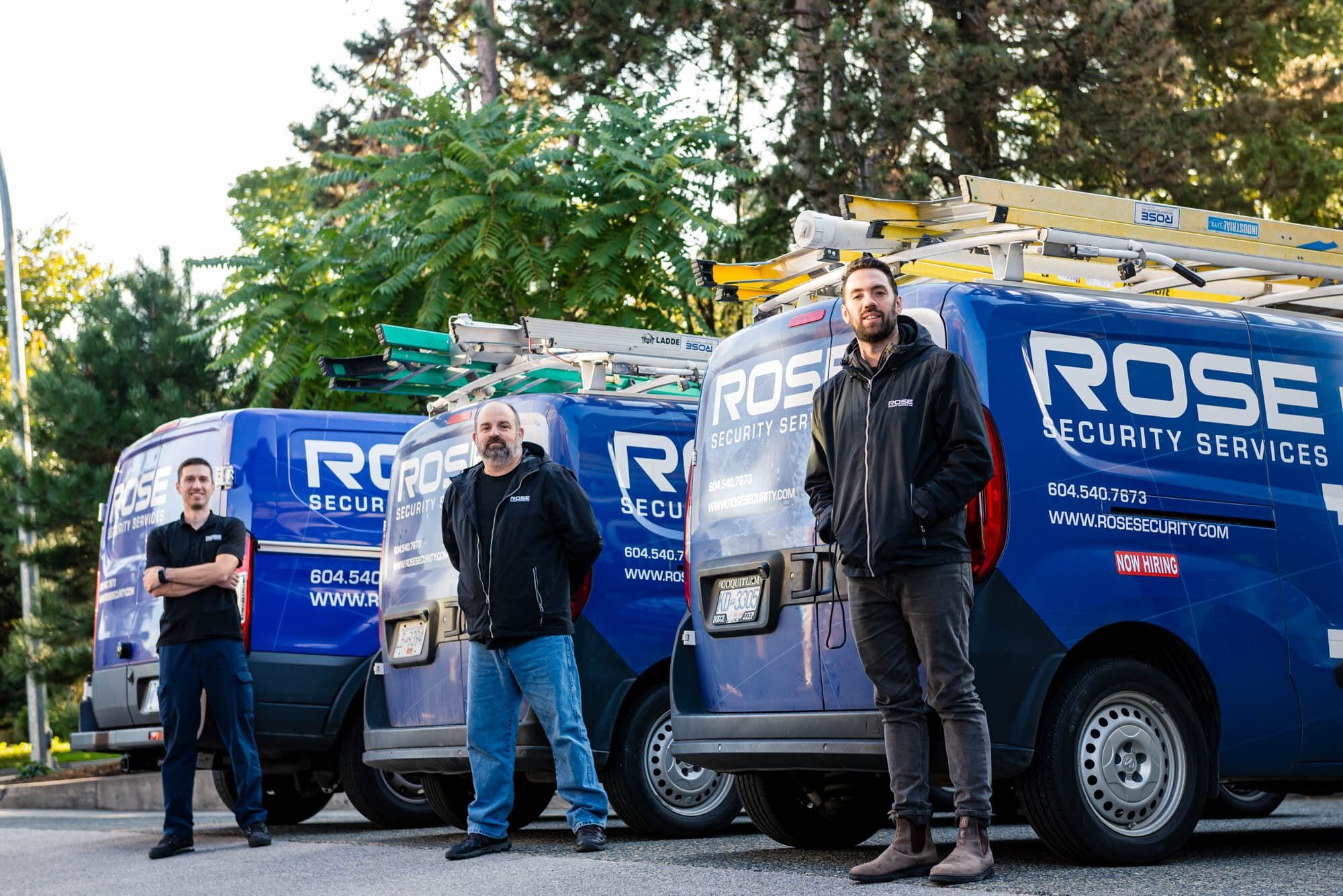 Rose Security-4 Rose Security Services crew with vans