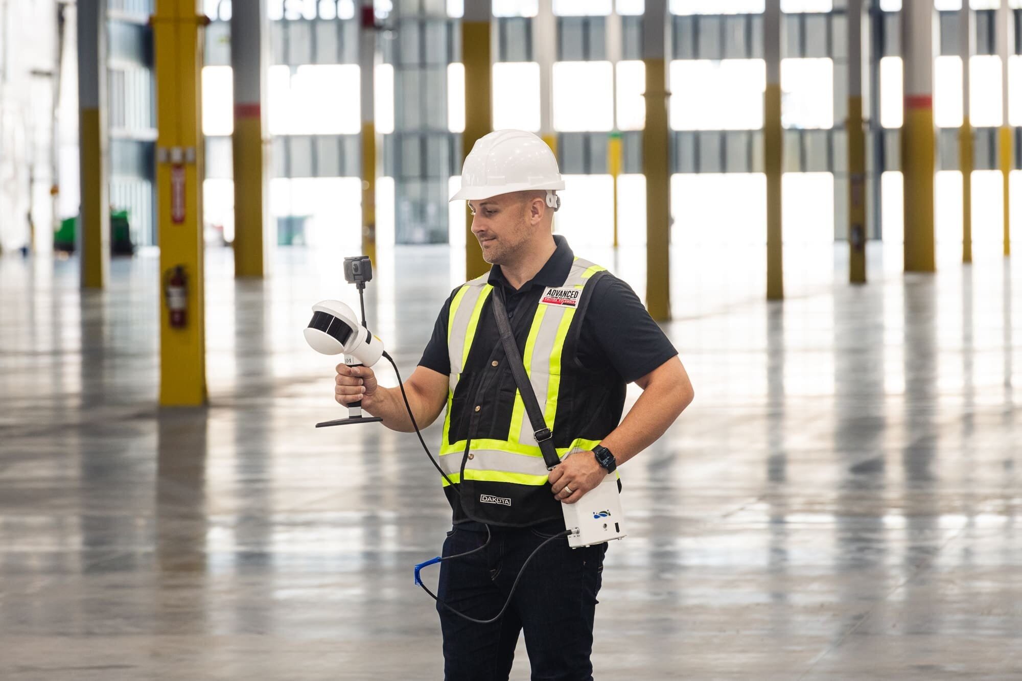 _BAP6711 scanning warehouse with lidar from greenvalley.