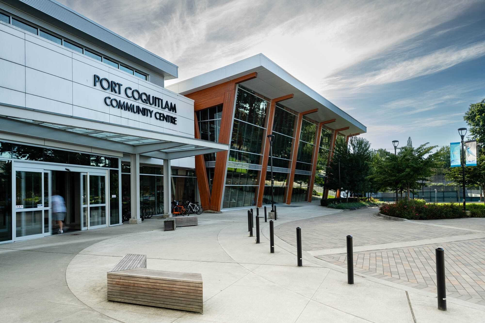 Jolt Charging-5 Exterior of Port Coquitlam Community Centre.